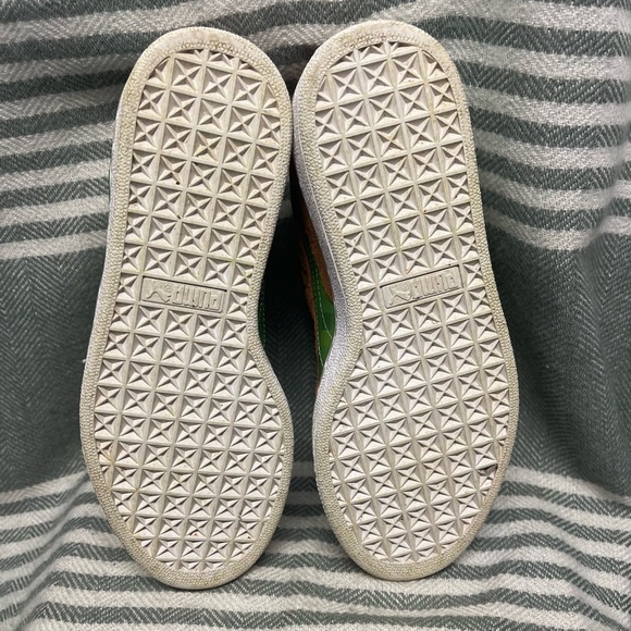 Puma MINECRAFT x Suede “Grass Block” Edition Shoes Size 4.5C - Picture 5 of 6